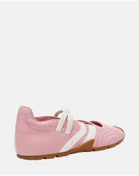 Steve Madden - Joisie Pink Leather Sneakers