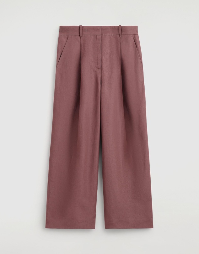 COS - Relaxed Linen-Blend Wide-Leg Trousers