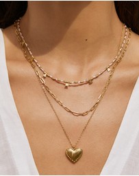 Arms Of Eve - Jasmine Gold Heart Necklace