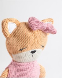 Living Textiles - Knitted Animal Toy- Frankie the Fox