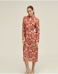 Oxford - Dianne Geo Print Shirt Dress