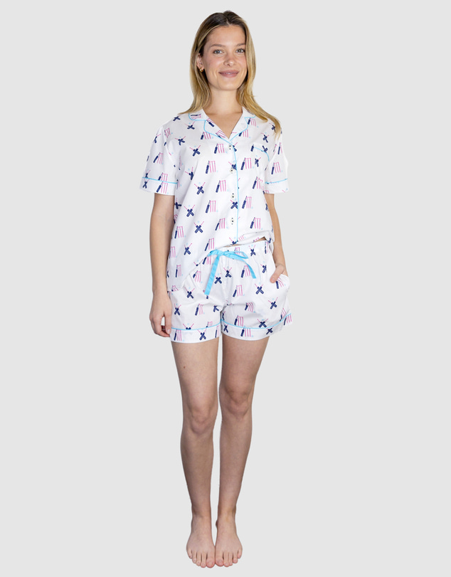 Sant And Abel - Women's Cricket Pink Short PJ Set