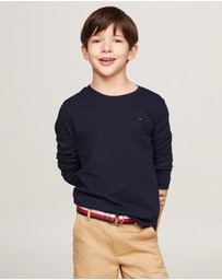 Tommy Hilfiger - Basic Crewneck Knit Long Sleeve Tee - Teens