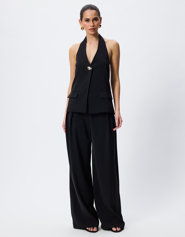 Tussah - Antonia Gold Trim Button Wide Leg Pants
