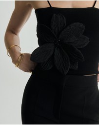 M.N.G - Flowa Bandeau Top with Flower Detail