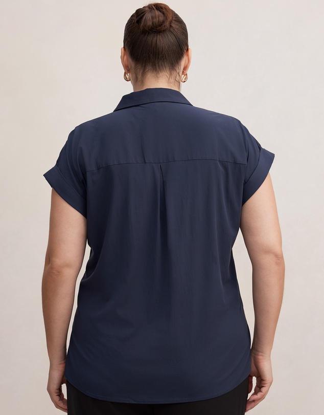 Forever New Curve - Tia Curve Collar Button Shirt
