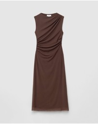 & Other Stories - Draped Sleeveless Midi Dress