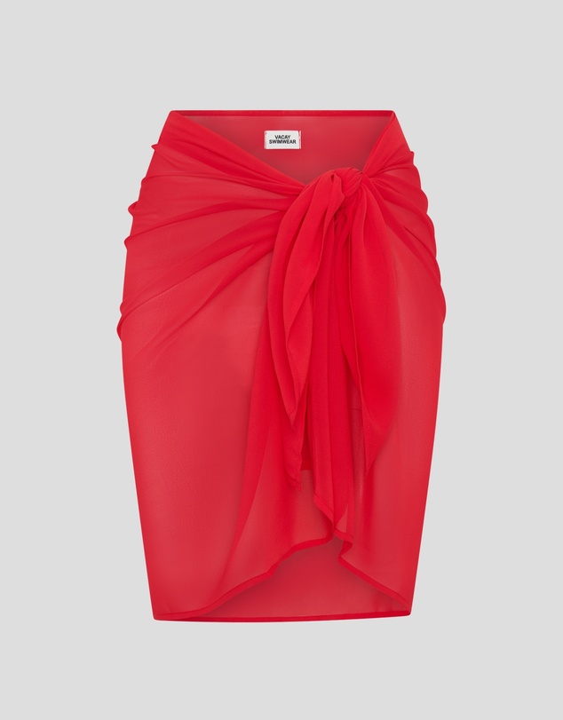 Vacay Swimwear - Catalina Sarong Cincinnati Red