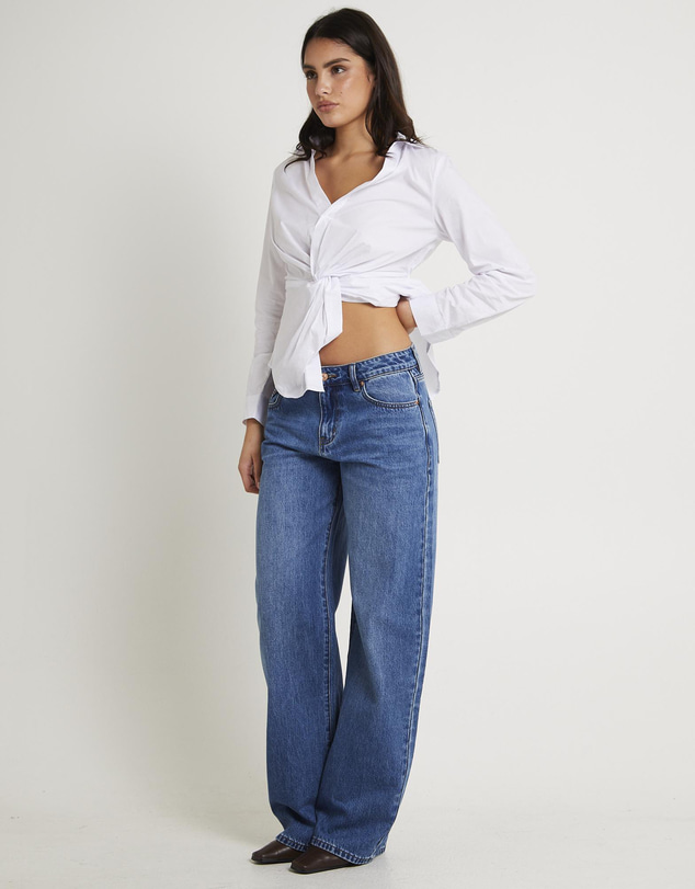 Subtitled - Maylee Low Rise Relaxed Denim Jeans