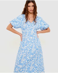 Staple the Label - Solea V-Neck Midi Dress