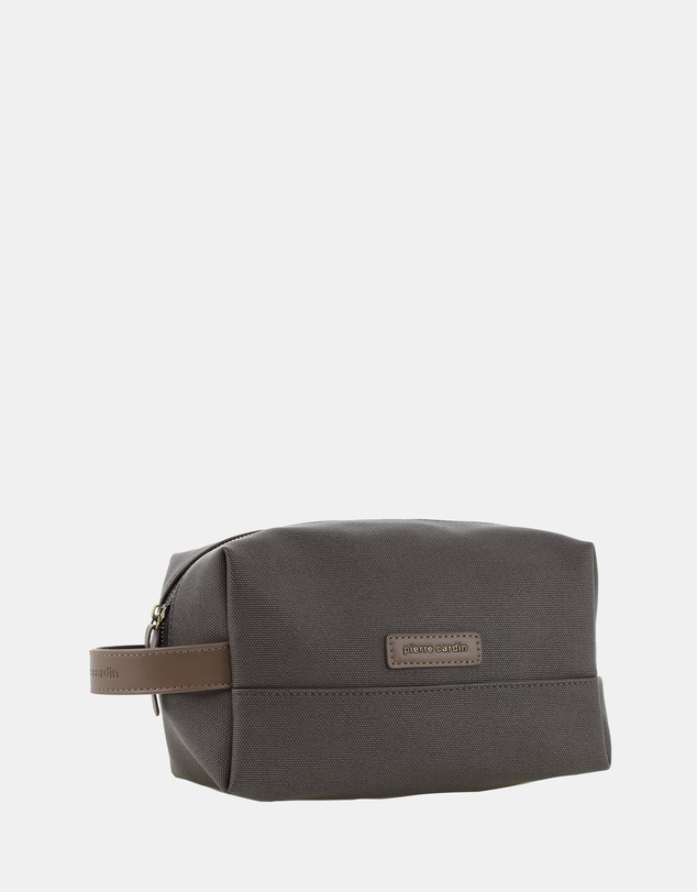 Pierre Cardin - Pierre Cardin Coated Canvas Travel Toiletry Bag