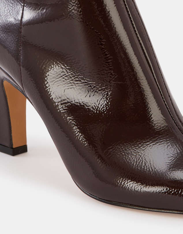 Wittner - Loz Crinkle Patent Leather Ankle Boots