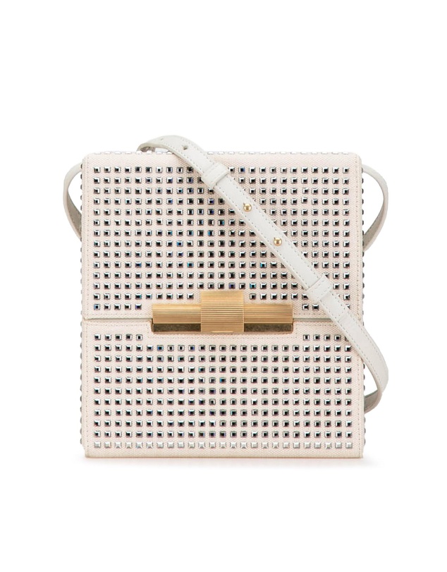 Pre-Loved by Azura Reborn - Pre-Loved bottega veneta The Pouch CrystalEmbellished Canvas Crossbody