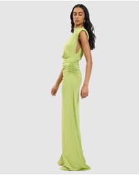 With Harper Lu - Structured Shoulder Gown