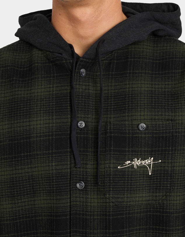 Billabong - Mens Baja Surf Hooded Flannel Shirt