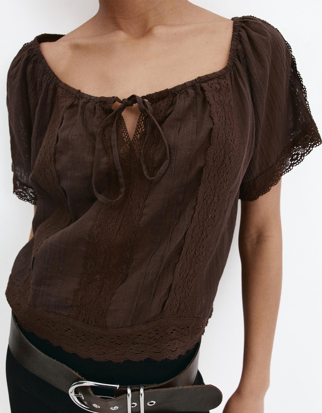 M.N.G - Cotton Lace Blouse