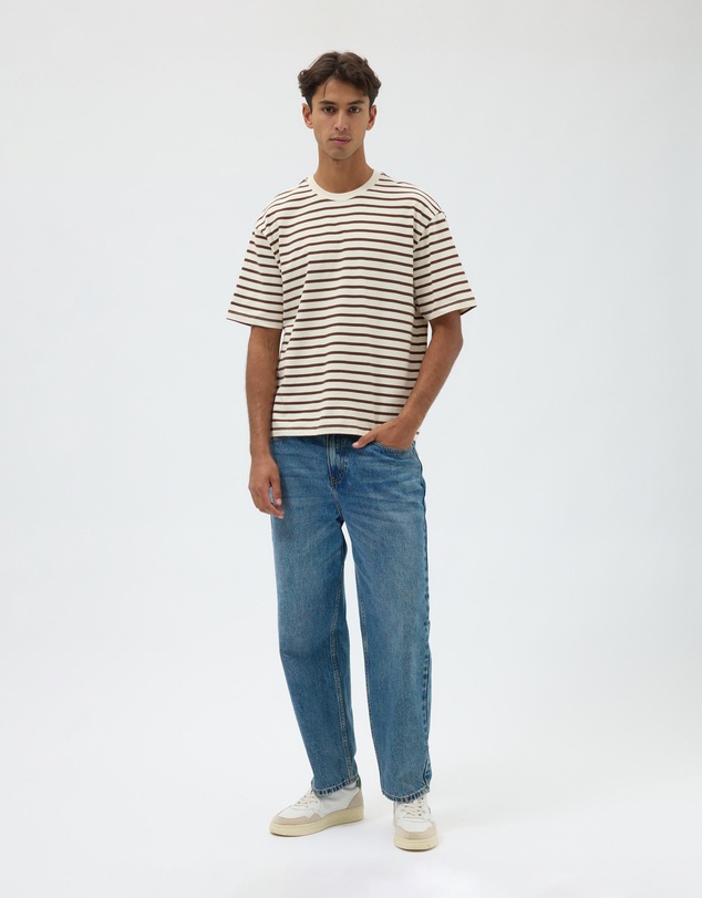 AERE - Heavyweight Stripe SS Tee