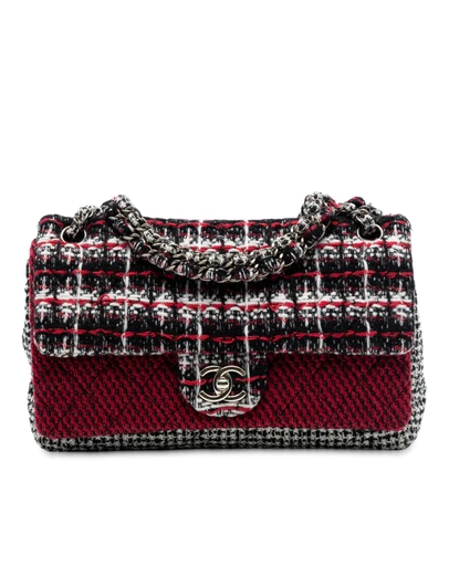 Pre-Loved by Azura Reborn - Pre-Loved Medium CC Tweed Multi Print Double Flap