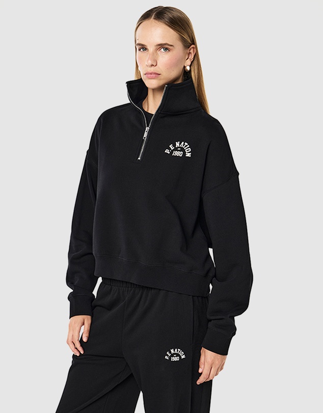 P.E Nation - Established Oversized Quarter Zip Sweat