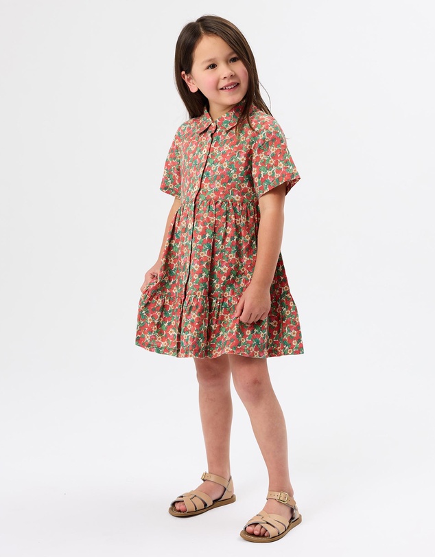 Goldie + Ace - Strawberry Monica Dress - Babies-Kids