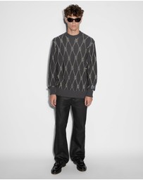 Ksubi - Diamond Dollar Knit Crew Grey
