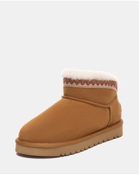 EVERAU - Australian Shepherd Ugg Mini Liora Cow Suede Upper UGG Boots