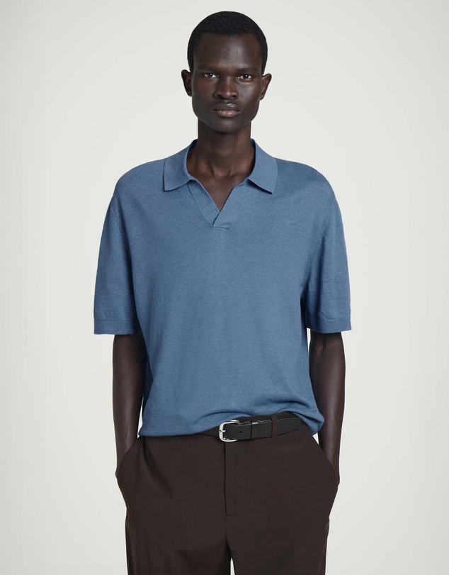 COS - Knitted Linen Polo Shirt