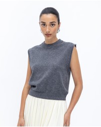 Minima Esenciales - Naya Cashmere Blend Knitted Top