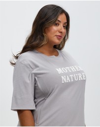 OMM Label - Mother Nature Birthing and Postpartum Nursing Gown