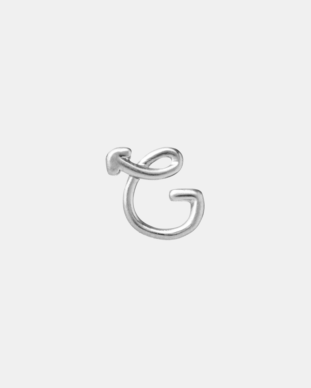 Karen Walker - G Initial Love Letter Stud - Earrings (Sterling Silver) G Initial Love Letter Stud