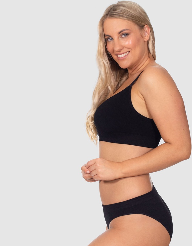 B Free Intimate Apparel - Wire-free Bamboo Padded Bra (B-C-D-DD-E-F-G-H) Cup