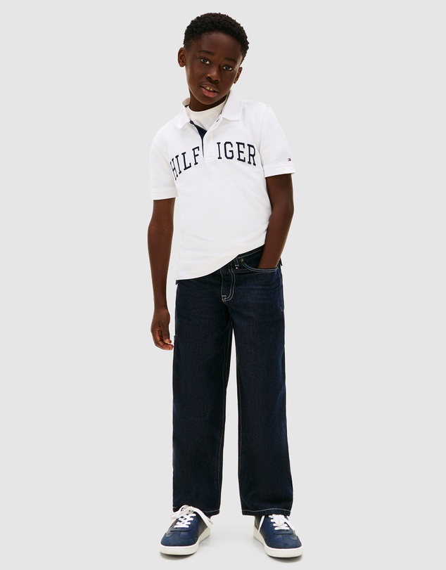 Tommy Hilfiger - Boys Regular Fit Textured Polo Shirt - Kids