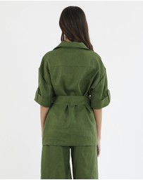 Amelius - Jade Oversized Linen Shirt