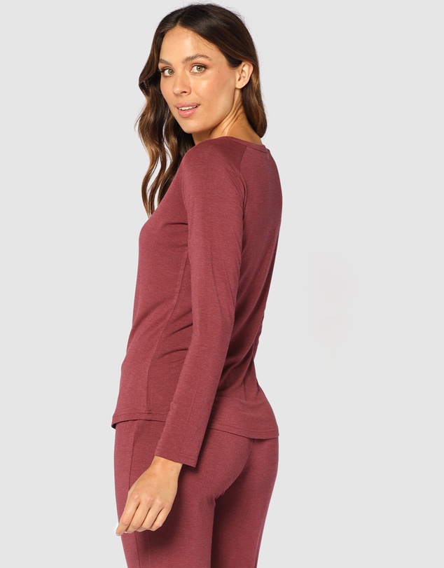Bamboo Body - Long Sleeve Henley Top