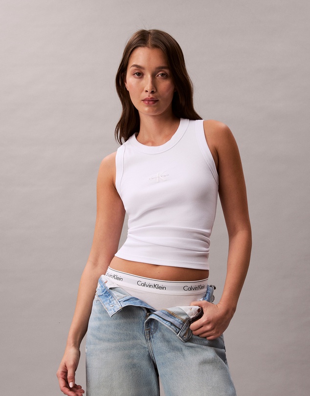 Calvin Klein Jeans - Monologo Rib Tank Top