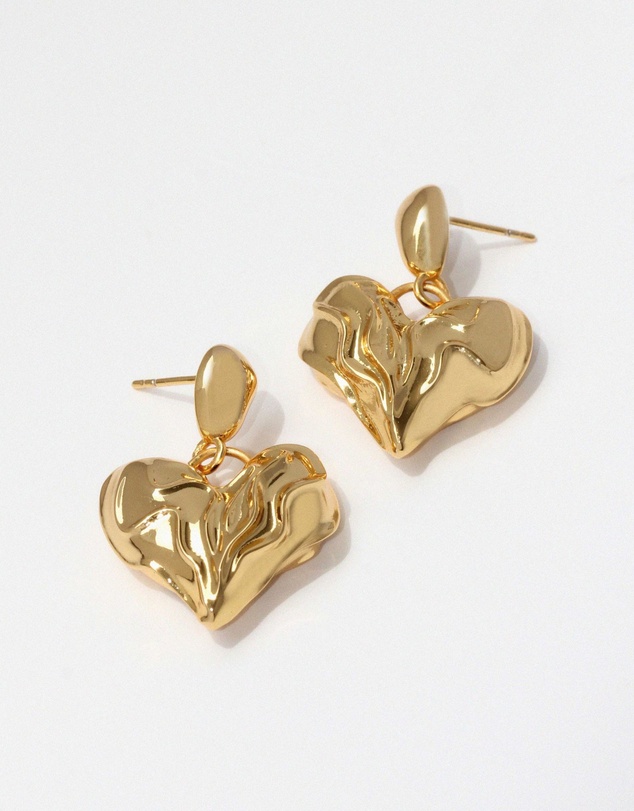 Jackie Mack - Lovebeat Heart Earrings