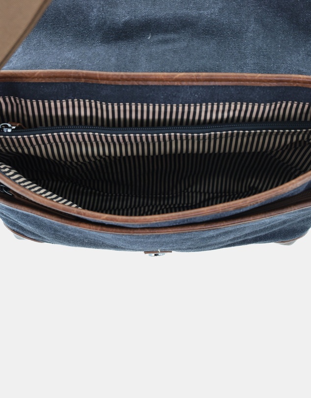 Pierre Cardin - Pierre Cardin Canvas Messenger Bag