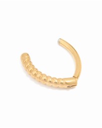 Lovisa - Gold Plated Titanium Twisted Half Hoop Belly Ring