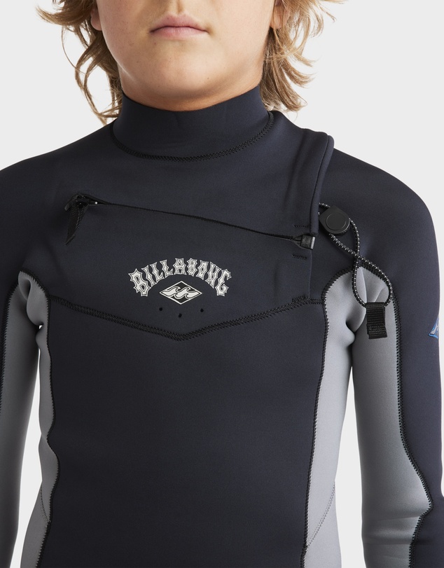 Billabong - Boys 8 to 16 3/2mm Absolute Natural Chest Zip Wetsuit