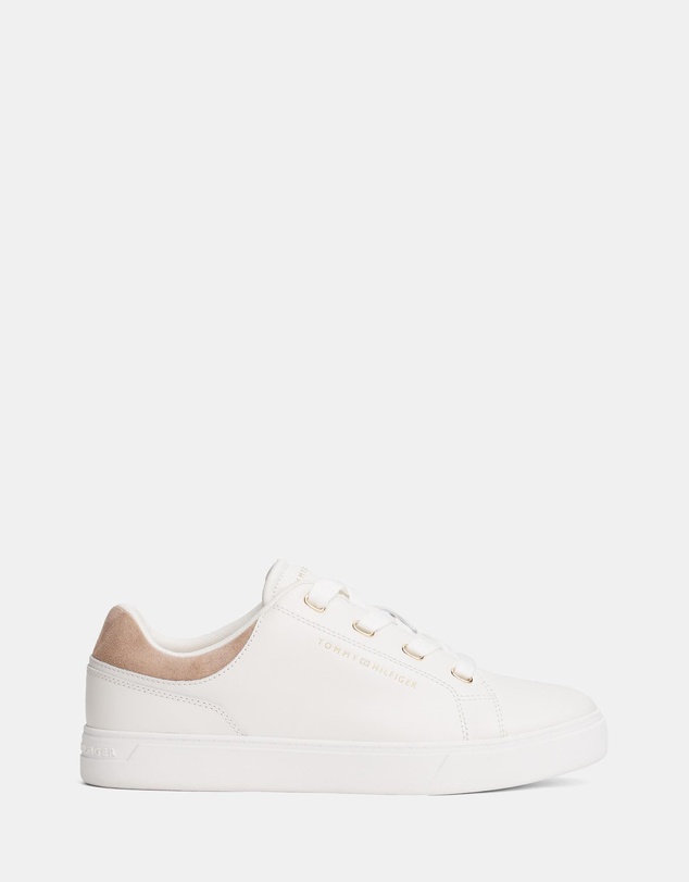 Tommy Hilfiger - Leather Cupsole Sneakers - Women's