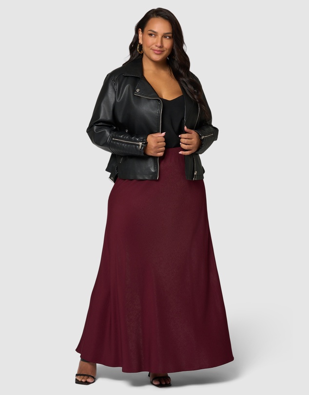 Something 4 Olivia - Luxe Satin Maxi Skirt