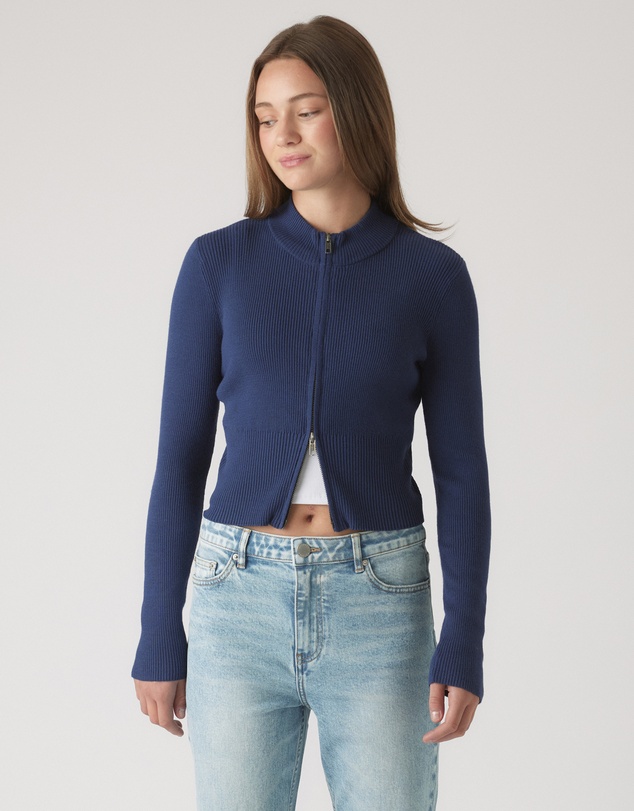 Decjuba Kids - Matilda Zip Up Knit Jacket - Teens