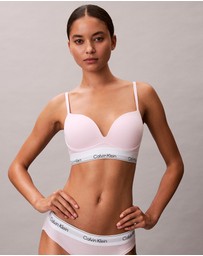 Calvin Klein - Icon Cotton Modal Push Up Plunge Bra