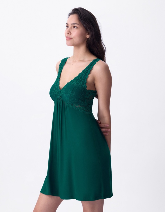 Bras N Things - Kaede Slip - Dark Green