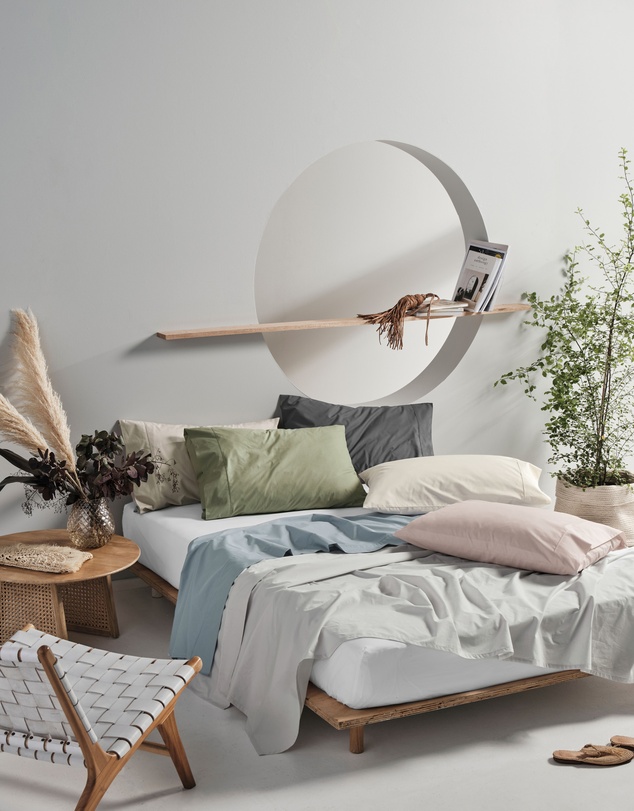Linen House - Vienna 300TC Cotton Percale Sheet Set 50cm