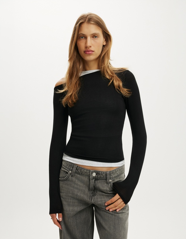 Cotton On - Morgan Layered Long Sleeve Top