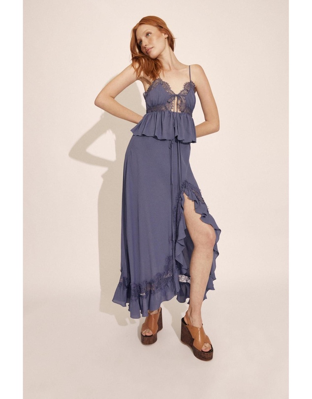 Bardot - Amari Lace Detail Maxi Skirt