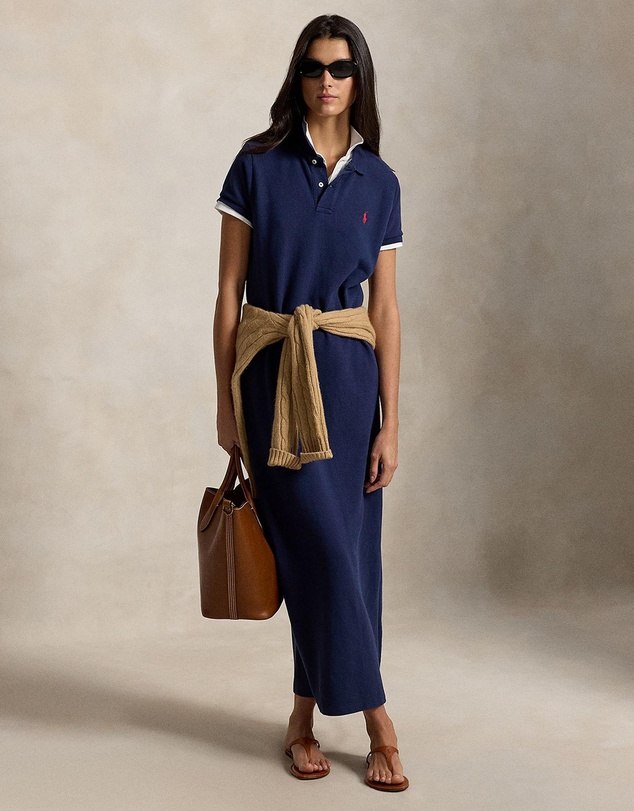 Polo Ralph Lauren - Cotton Mesh Polo Dress - The ICONIC Exclusive