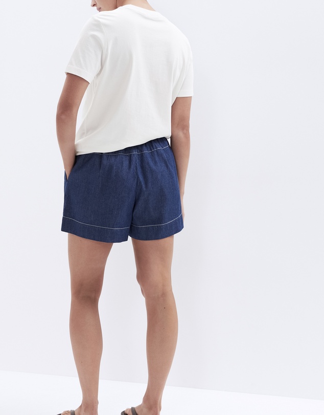 UNISON - Paperbag Waist Denim Short