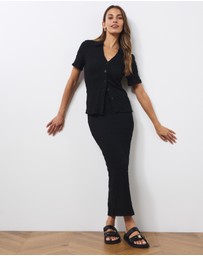 Atmos&Here - Sumi Textured Skirt